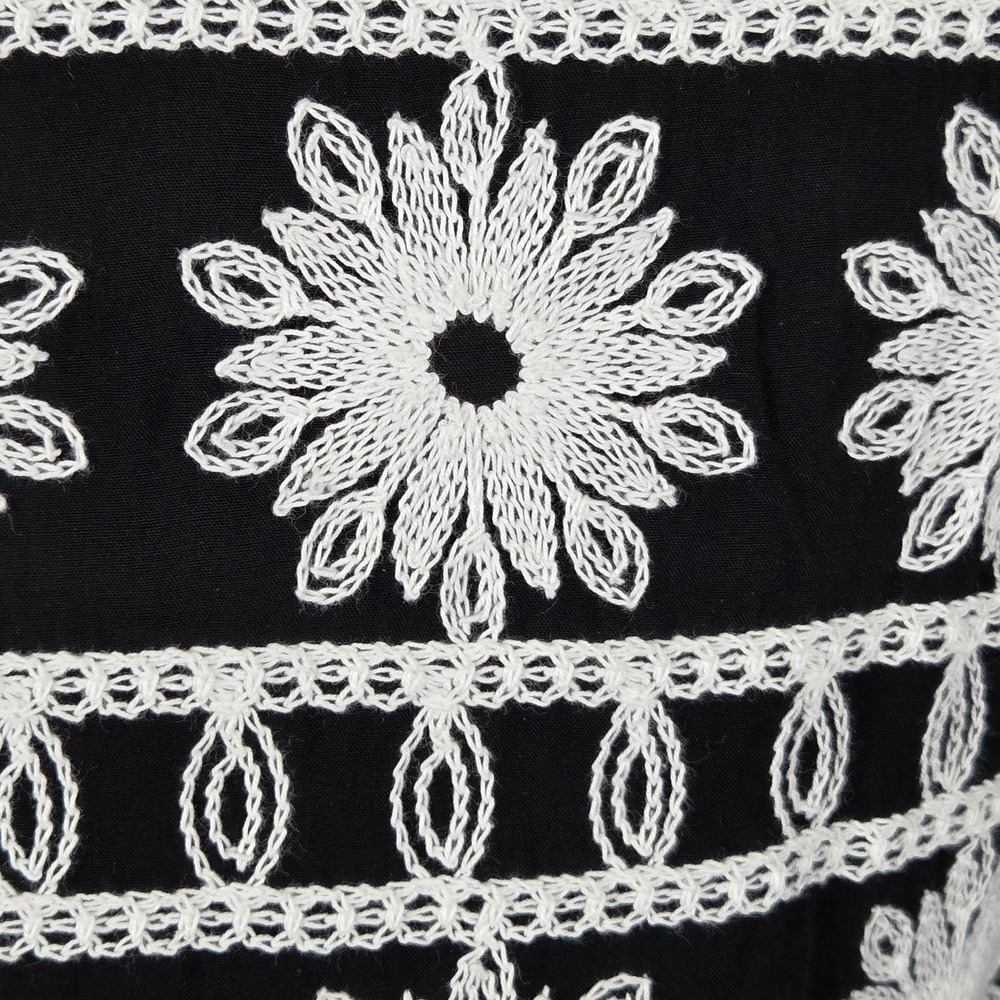 Indigo‎ Poppy Crochet Embroidered Top Women's S Bell Sleeve Babydoll Boho NEW - Picture 6 of 9